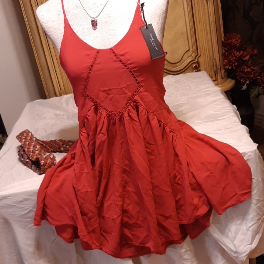 Womens Pink Sundress Summer B13 Sz Sm Dainty Romeo Juliet Couture